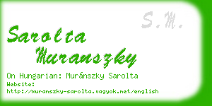sarolta muranszky business card
